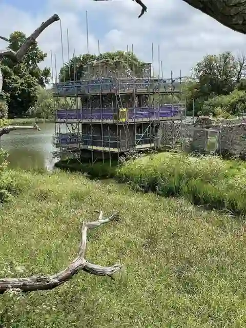 Scaffolding for historic works